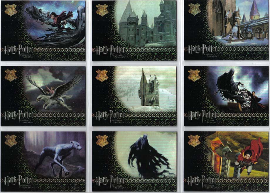Foil 9 Card Puzzle Chase Set #R1-R9 Harry Potter Prisoner of Azkaban POA 